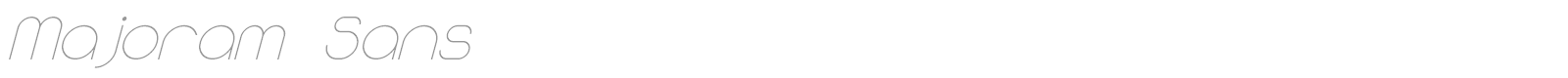 Majoram font preview